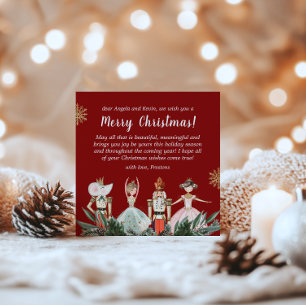 Feliz Navidad Fiesta Nutcracker Red