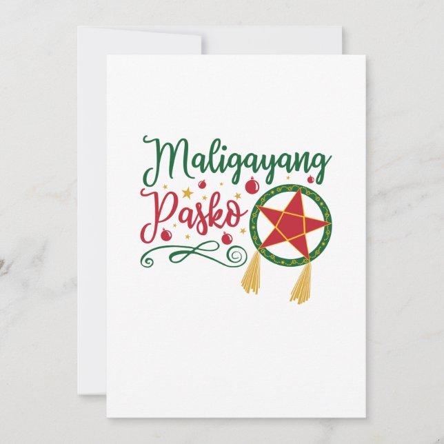 Feliz Navidad Filipino Navidad Filipinas (Anverso)