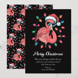 Feliz Navidad Flamenco Rosa Personalizado