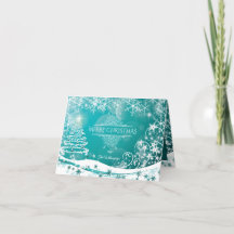 Feliz Navidad Flores de árbol de nieve y estrellas