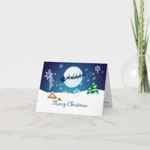 Feliz Navidad Flying Santa & Rain-Deers