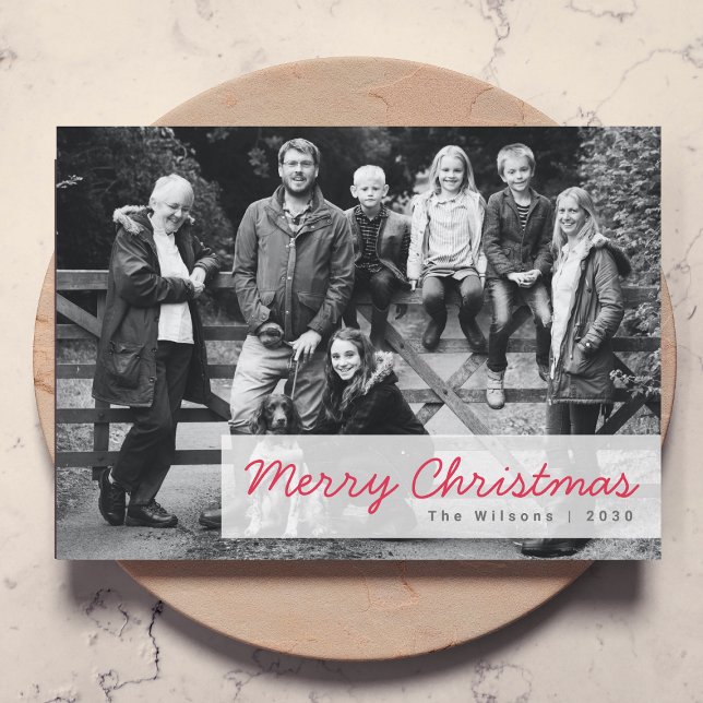 Feliz Navidad | Foto de grupo familiar moderno (Subido por el creador)