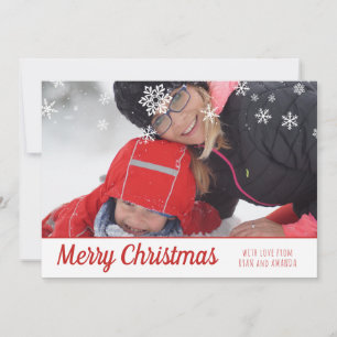 Feliz Navidad Foto Personalizada de Navidad