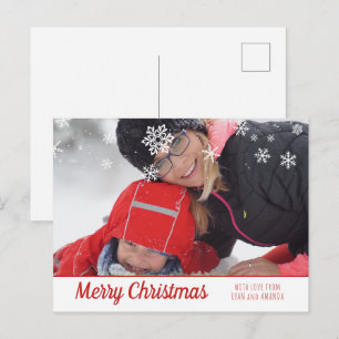 Feliz Navidad Foto Personalizada de Navidad