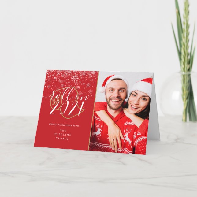 Feliz Navidad Foto Roll En Año Nuevo  Diversión (Anverso)