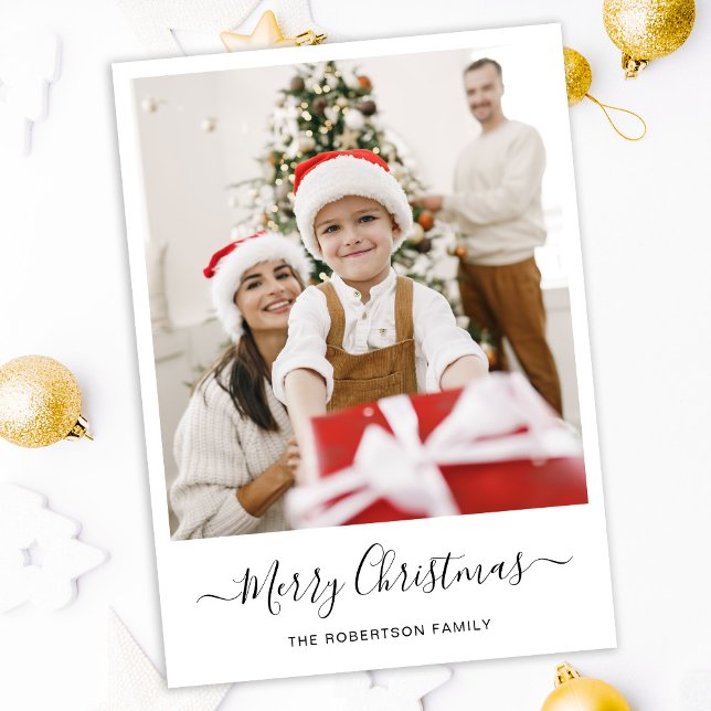 Feliz Navidad Fotos Modernas Tarjeta de festividad (Subido por el creador)