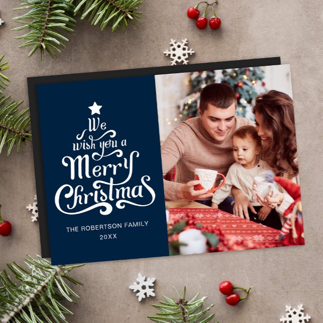 Feliz Navidad Fotos Modernas Tarjeta de festividad (Subido por el creador)