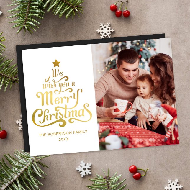 Feliz Navidad Fotos Modernas Tarjeta de festividad (Subido por el creador)