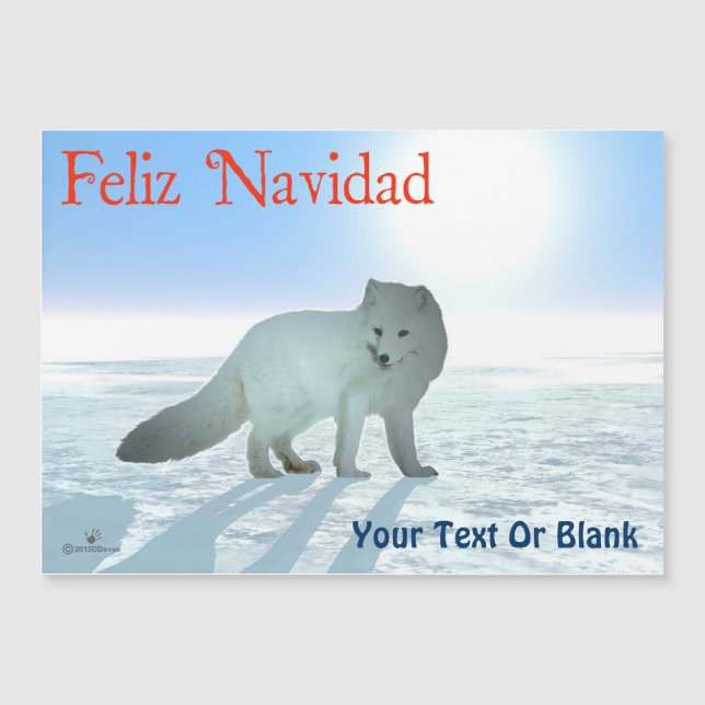 Feliz Navidad - Fox Ártico (Anverso)