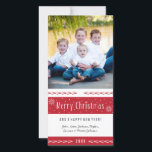Feliz Navidad franjas blancas rojas<br><div class="desc">Feliz Navidad con nieve sobre las tradicionales rayas rojas y blancas. Texto gris. Crédito de la foto: Kate Williams - stahrdust3 | Creative Commons Attribution-NoDerivs 2.0 Generic (CC BY-ND 2.0) https://creativecommons.org/licenses/by-nd/2.0/</div>