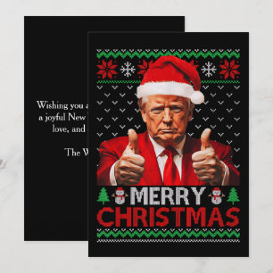 Feliz Navidad Funny Trump Papá Noel