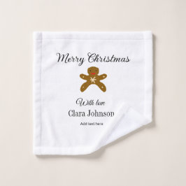 Feliz Navidad galletas marrón agregar nombre con a