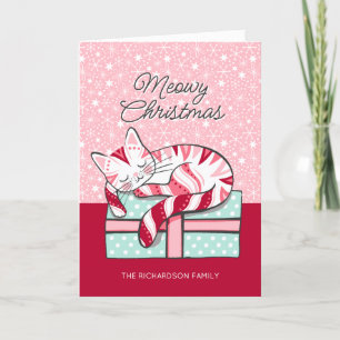 Feliz Navidad Gatito Durmiendo