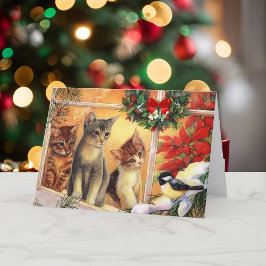 Feliz Navidad Gatitos Gatitos Gatitos Mirando Aleg
