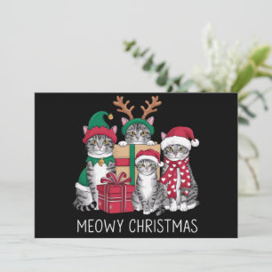 Feliz Navidad Gato Navidades Amante de los Gatos D