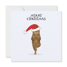 Feliz Navidad gato yoga