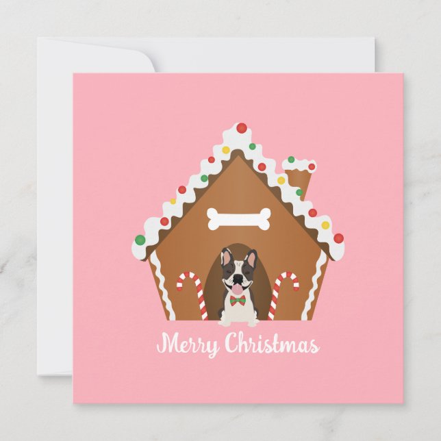 Feliz Navidad Gingerbread Dog House (Anverso)