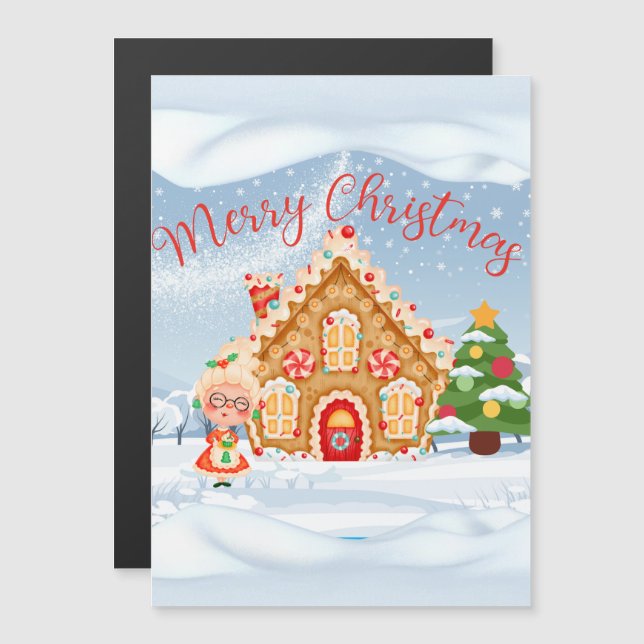 Feliz Navidad Gingerbread House (Anverso/Reverso)