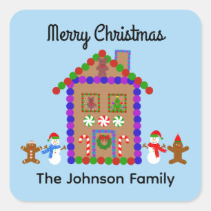 Feliz Navidad Gingerbread House #1 Pegatinas