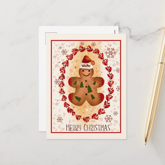 Feliz Navidad Gingerbread Man (Anverso/Reverso In Situ)