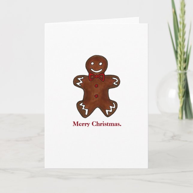 Feliz Navidad Gingerbread Man Cookie Holiday (Anverso)