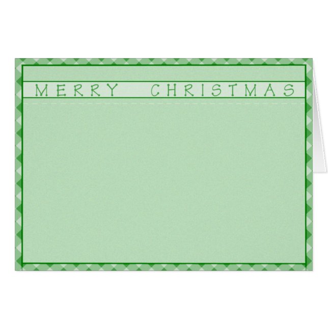 Feliz Navidad Gingham (Anverso (Horizontal))