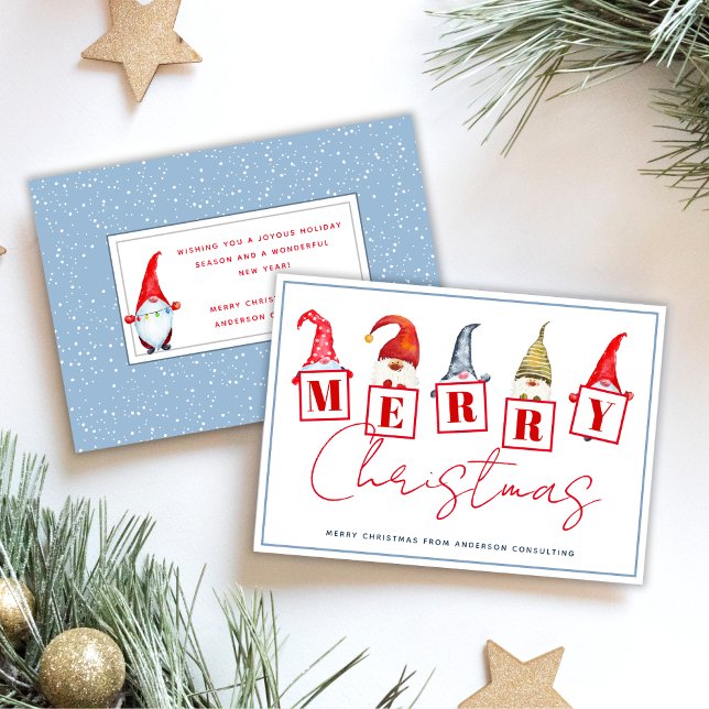 Feliz Navidad Gnomes Negocios Personalizados (Subido por el creador)