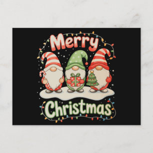 Feliz Navidad Gnomo Familiar Luces Navideñas Fiest