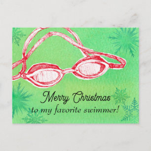 Feliz Navidad Goggles favoritos de nadador
