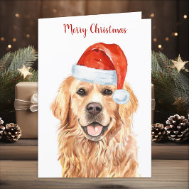 Feliz Navidad Golden Retriever Puppy Dog