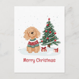 Feliz Navidad Goldendoodle Dog