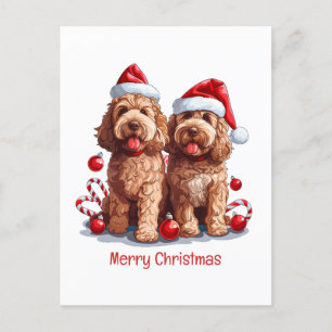 Feliz Navidad Goldendoodle Dogs