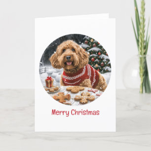 Feliz Navidad Goldendoodle Dogs
