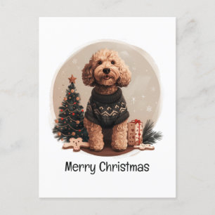 Feliz Navidad Goldendoodle Perros Cachorros