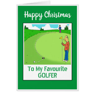 Feliz Navidad Golfista