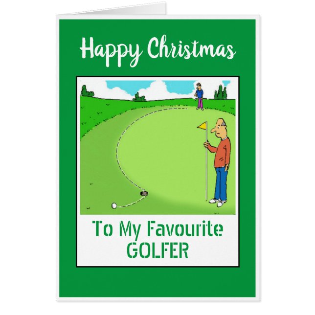 Feliz Navidad Golfista (Frente)