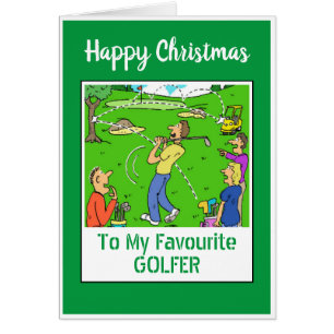 Feliz Navidad Golfista