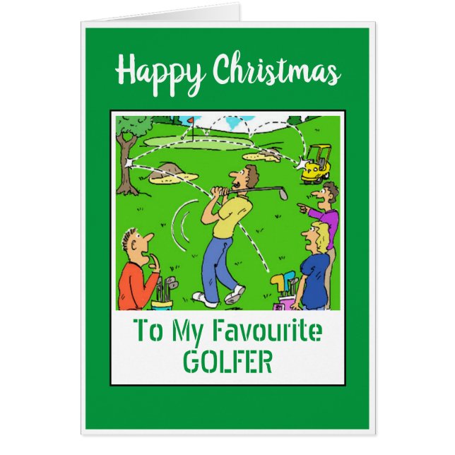 Feliz Navidad Golfista (Frente)
