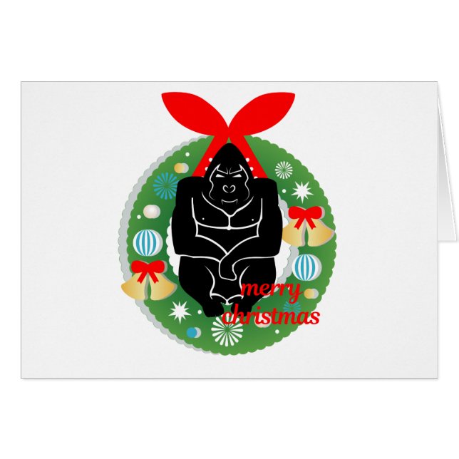 feliz navidad gorila (Anverso (Horizontal))