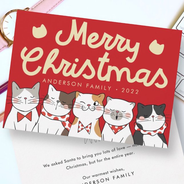 Feliz Navidad Gracioso y lindo Gatos cargando (Subido por el creador)