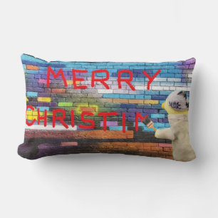 Feliz Navidad Graffiti Almohada Lumbar