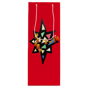 Feliz Navidad Gran Estrella. bolsa para botellas d