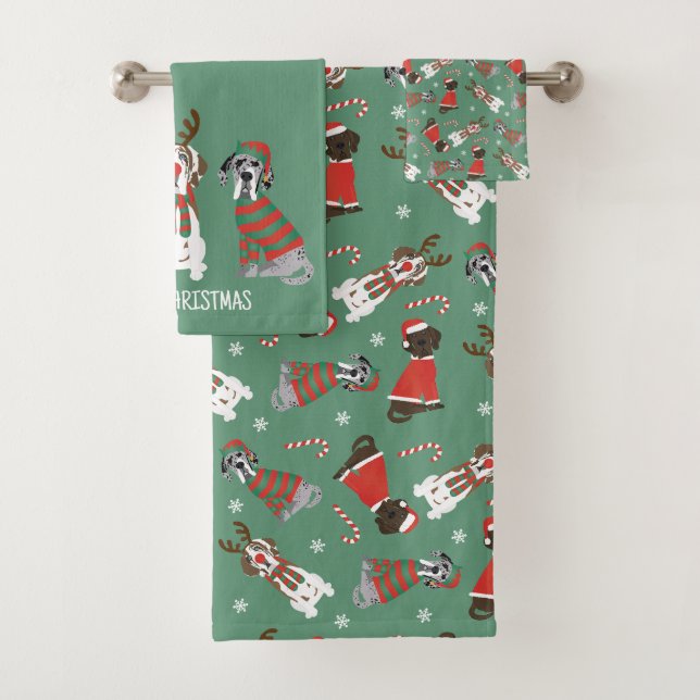 Feliz Navidad Grandes perros daneses (In situ)