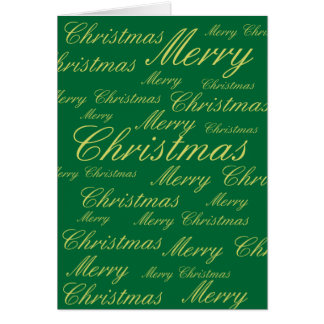 Feliz Navidad Green Gold