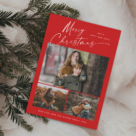 Feliz Navidad Guión blanco 3 Collage de fotos