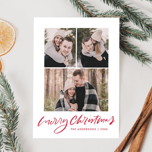 Feliz Navidad Guión rojo 3 Collage de fotos (Subido por el creador)