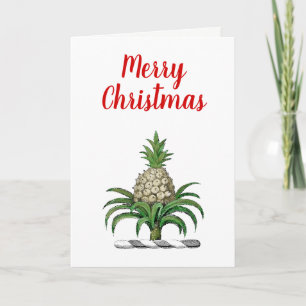 Feliz Navidad Heraldic Pineapple Escudo