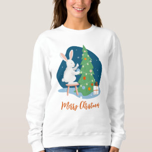 Feliz Navidad hermosa sudadera de invierno