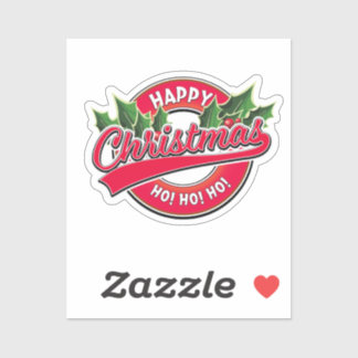 ¡Feliz Navidad Ho! ¡Ho! ¡Ho! Pegatina