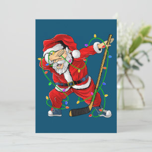 Feliz Navidad Hockey sobre hielo Dabbing Santa Cla